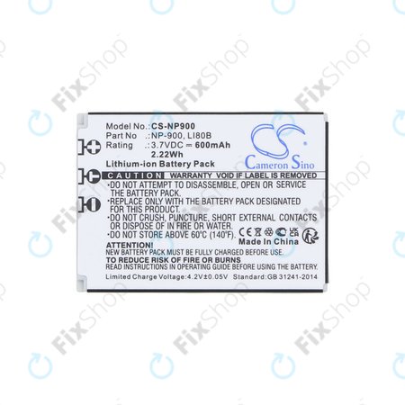 Baterie pentru Agfa, Aosta, Avant, Benq, Minolta, Olympus, Polaroid, 600mAh, Li-Ion, 3.7V, Li-80B, HQ