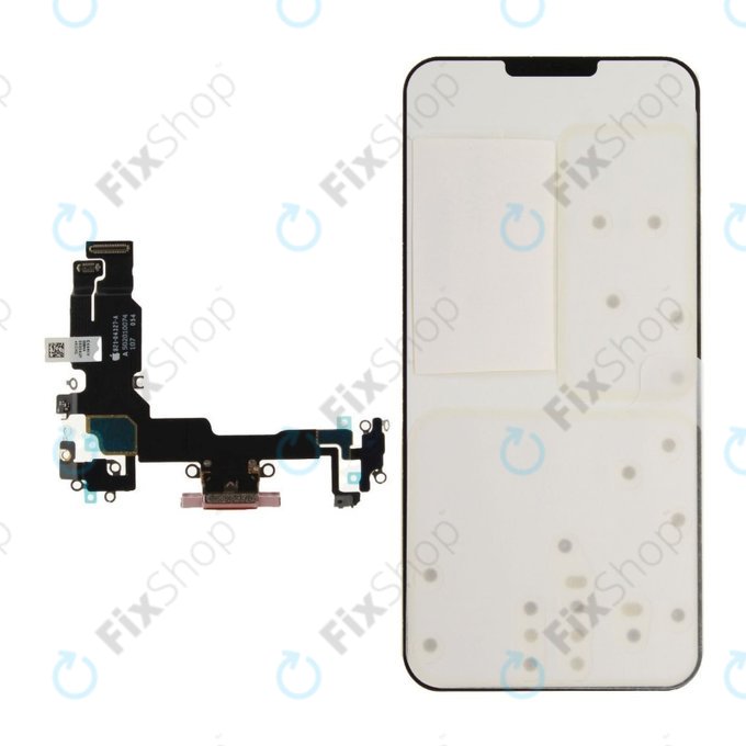 Conector de Încărcare + Cablu Flex pentru iPhone 15 | Pink | 923-09761 | Genuine Apple