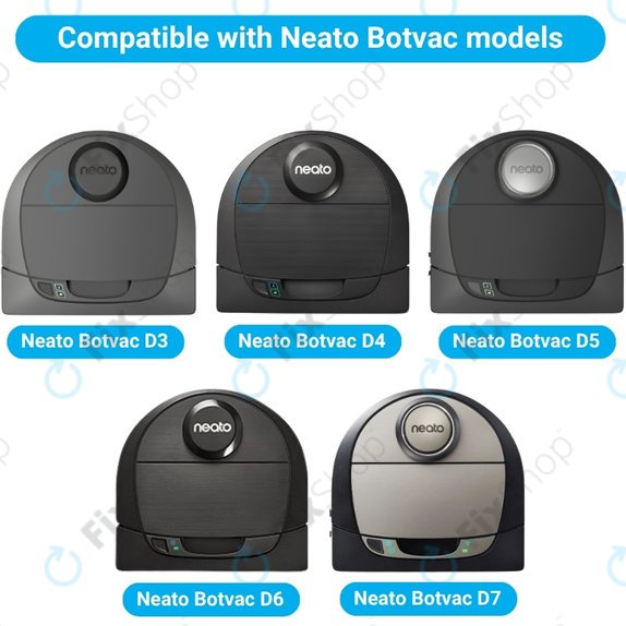 Set de piese de schimb pentru Neato Botvac D3, D4, D5, D6, D7 (2x Perie principală, 4x Filter, 4x Perie laterală)