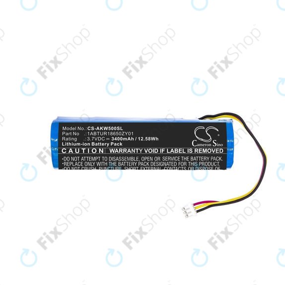 Baterie pentru Akai 5000 Solo, Ewi 5000, 3400mAh, Li-Ion, 3.7V, 1ABTUR18650ZY01, HQ