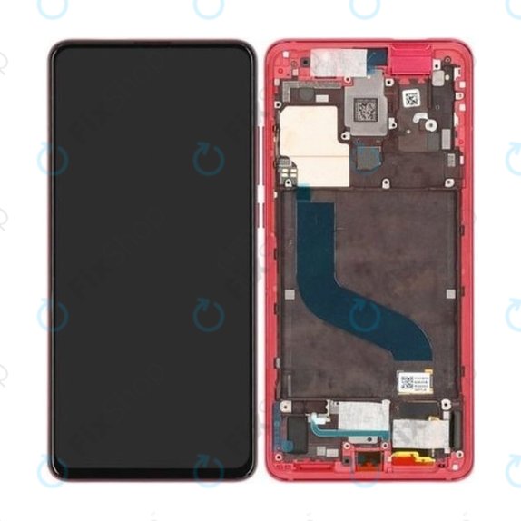 Xiaomi Mi 9T, Mi 9T Pro - Ecran LCD + Sticlă Tactilă + Ramă (Red Flame) - 560910014033, 560910013033 Genuine Service Pack