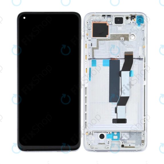 Xiaomi Mi 10T 5G M2007J3SY, Mi 10T Pro 5G M2007J3SG - Ecran LCD + Sticlă Tactilă + Ramă (Luna Silver) TFT