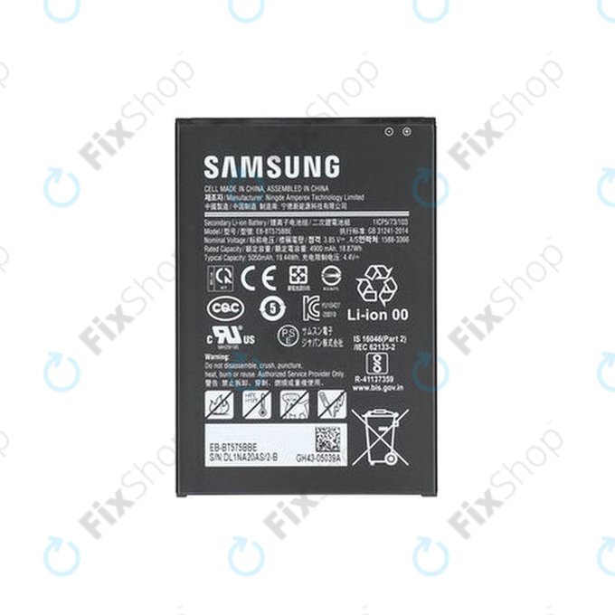 Samsung Galaxy Tab Active 3 T570, T575 - Baterie 5050mAh EB-BT575BBE - GH43-05039A Genuine Service Pack