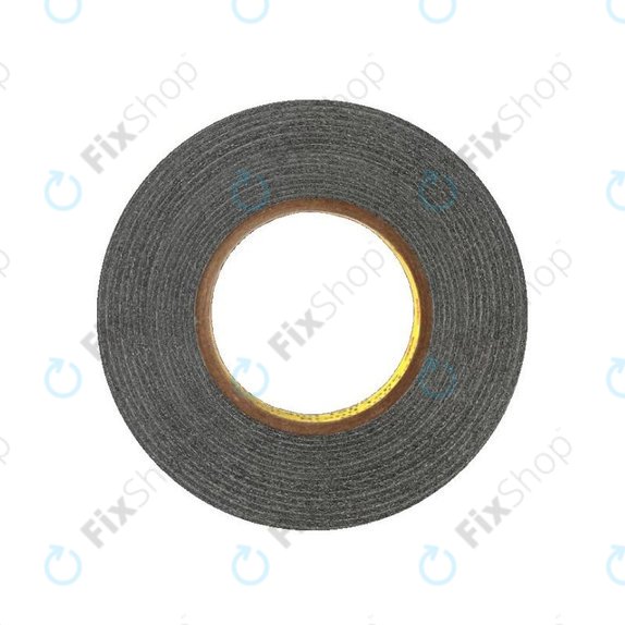 3M - Bandă adezivă pe ambele fete - 1mm x 50m (negru)