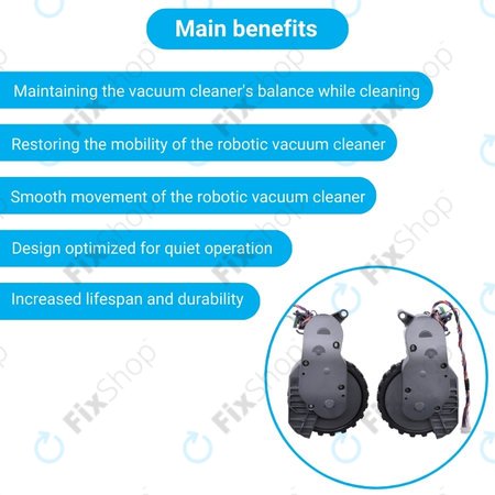 Xiaomi Roborock S5 Max, S6 Pure, S7 - Roata stanga si dreapta cu motor (Gri)