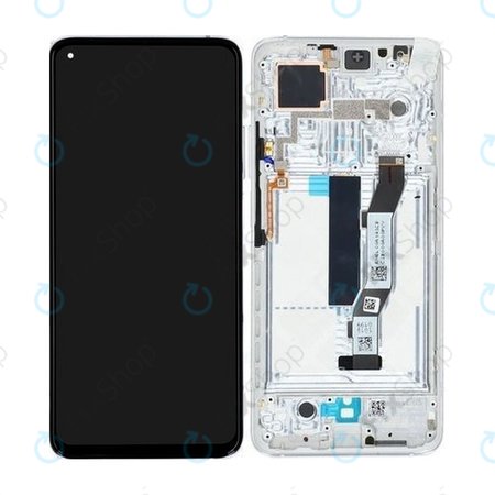 Xiaomi Mi 10T 5G, Mi 10T Pro 5G - Ecran LCD + Sticlă Tactilă + Ramă (Lunar Silver) - 5600040J3S00 Genuine Service Pack