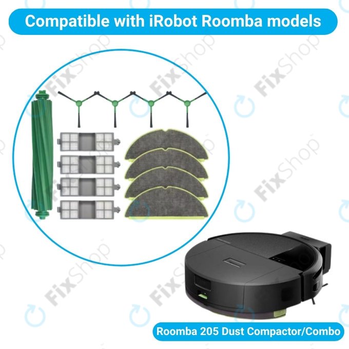 iRobot Roomba 205 Dust Compactor, DustCompactor Combo - Set complet