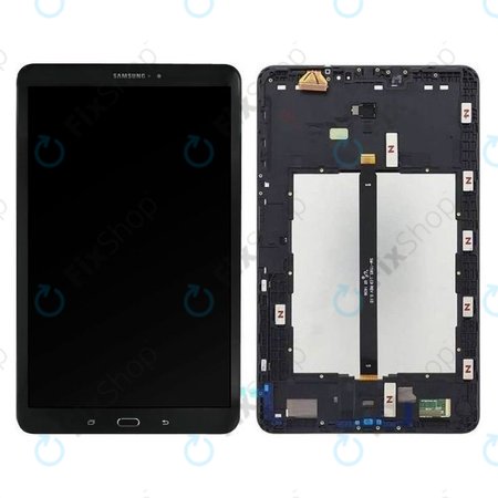 Samsung Galaxy Tab A 10.1 LTE (2016) T585, T580 - Ecran LCD + Sticlă Tactilă + Ramă (Black) - GH97-19022A Genuine Service Pack