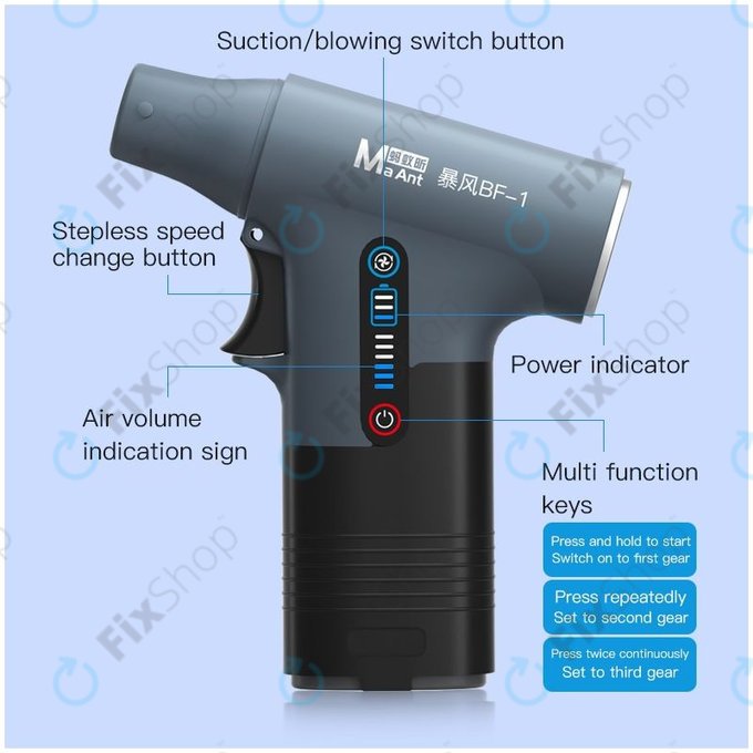 MaAnt BF-1 - Ventilator cu Turbină Multifuncțional pentru Răcire Onstantanee