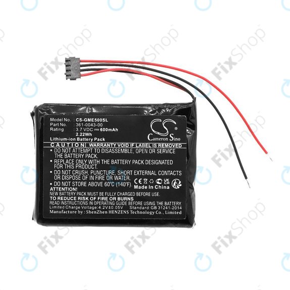 Baterie pentru Garmin Edge 500, 600mAh, Li-Ion, 3.7V, 361-0043-00, HQ