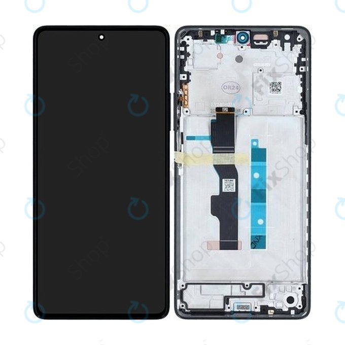 Xiaomi Redmi Note 13 5G 2312DRAABC - Ecran LCD + Sticlă Tactilă + Ramă (Graphite) - 5600020N1700 Genuine Service Pack