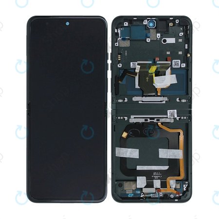 Motorola Razr 40 - Ecran LCD + Sticlă Tactilă + Ramă (Sage Green) - 5D68C22834 Genuine Service Pack