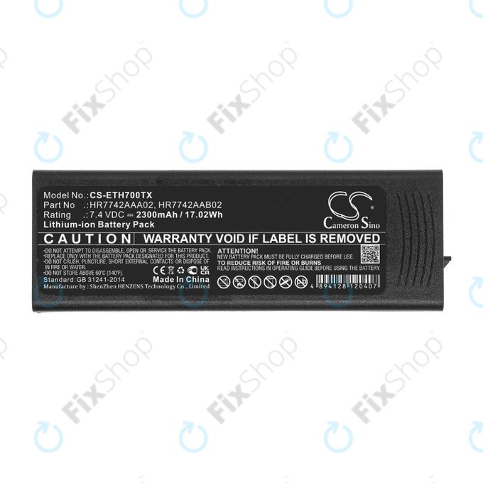 Baterie pentru EADS P3G, TPH700, 2300mAh, Li-Ion, 7.4V, HR7742AAA02, HQ