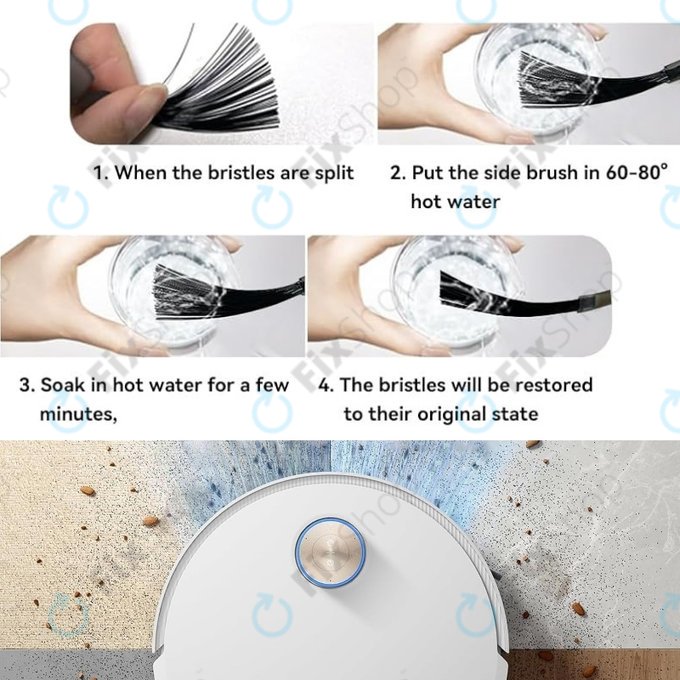 Xiaomi Dreame X50 Ultra, X40 Ultra, L40 Ultra, L40s Pro Ultra, Mova V50 Ultra, P60 - Perie laterală