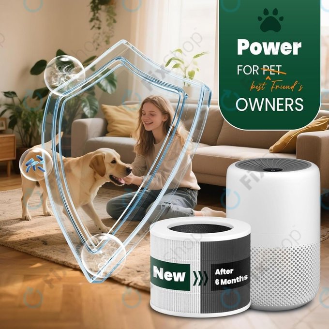 Levoit Core Mini - Filtru HEPA 3-în-1 (Carbon activ) (2 buc.)