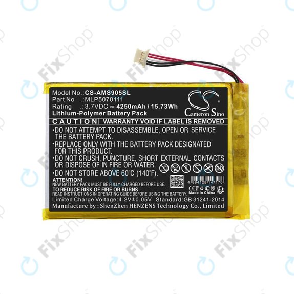 Baterie pentru Autel MaxiSys Mini, MaxiIM IM508, MS905, 4250mAh, Li-Pol, 3.7V, MLP5070111, HQ