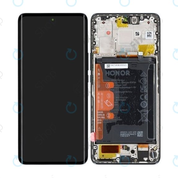 Honor Magic6 Lite - Ecran LCD + Sticlă Tactilă + Ramă + Baterie (Black) - 0235AHHP, 0235AHHU Genuine Service Pack