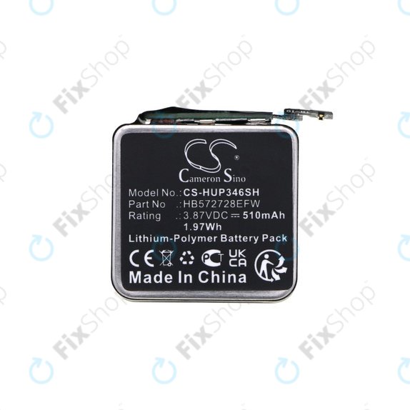 Baterie pentru Huawei Watch GT3 Pro 46mm, 510mAh, Li-Pol, 3.87V, HB572728EFW, HQ