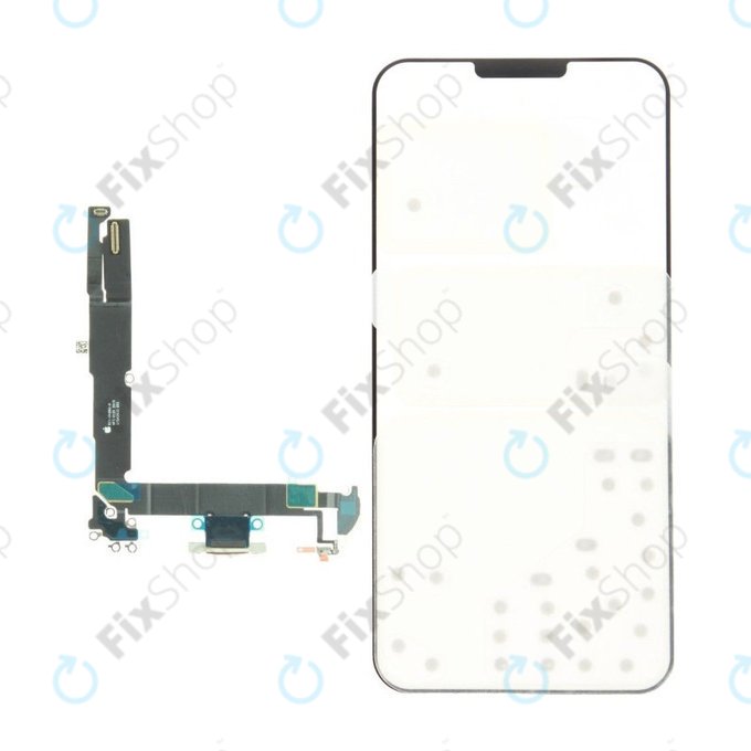 Conector de Încărcare + Cablu Flex pentru iPhone 16 Plus | White | 923-11093 | Genuine Apple