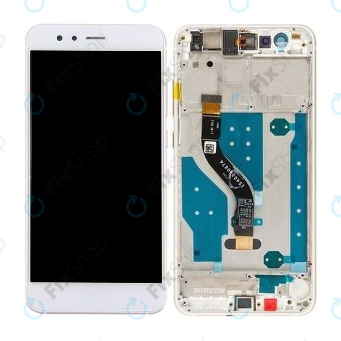 Huawei P10 lite - Ecran LCD + Sticlă Tactilă + Ramă (Pearl White) TFT