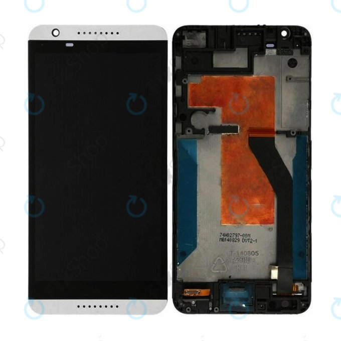 HTC Desire 820 - Ecran LCD + Sticlă Tactilă + Ramă (White) TFT