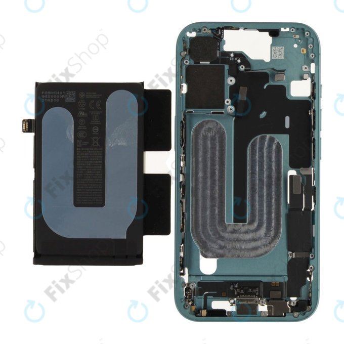 Ramă Mijlocie cu Baterie iPhone 16 | Green | ZD076-00683 | Genuine Apple