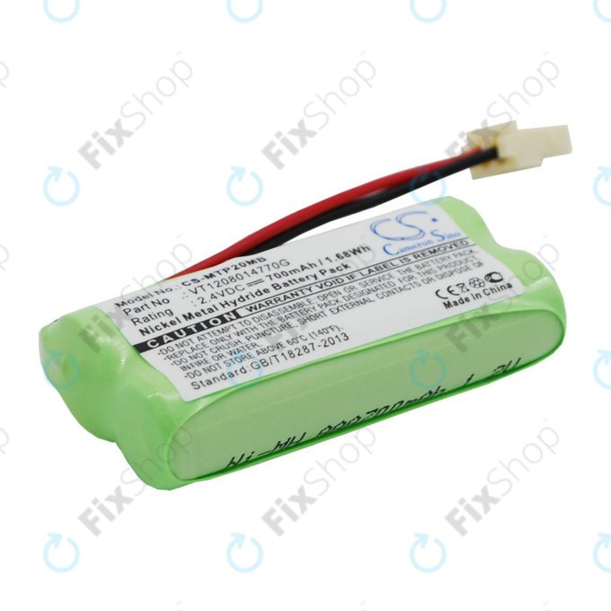 Baterie pentru Motorola MBP20, 700mAh, Ni-MH, 2.4V, VT1208014770G, HQ