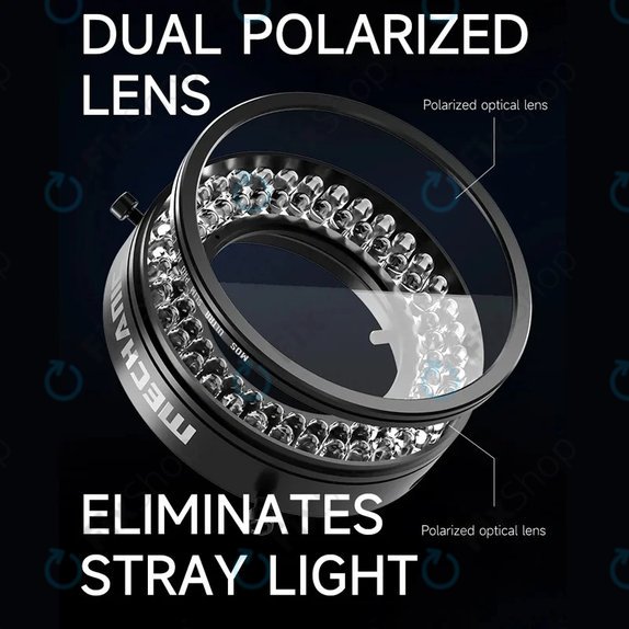 Mechanic LS720 Plus - Lumină de inel microscop polarizată cu LED