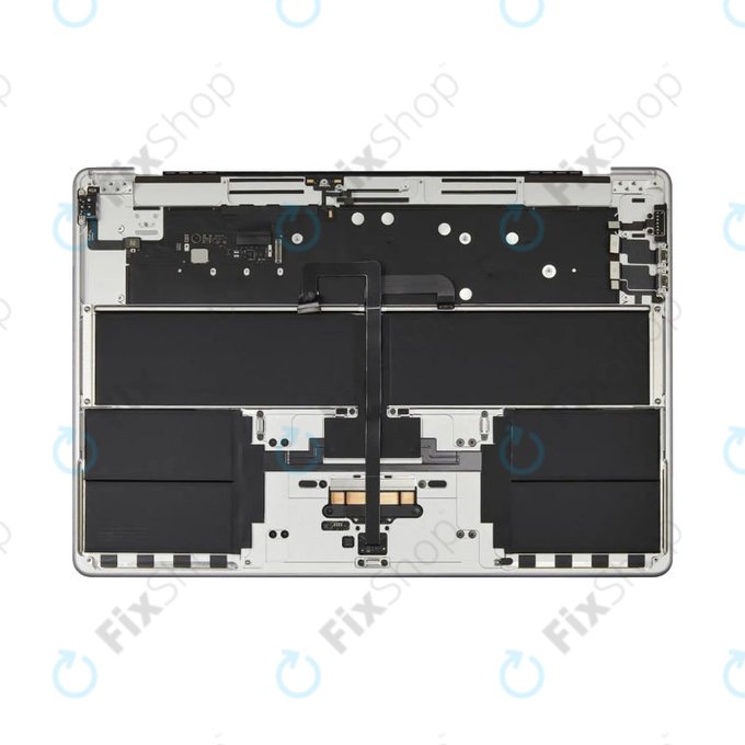 Ramă superioară tastatură pentru MacBook Air 15", A3114 (2024), cu tastatură US și baterie, Silver, 661-40267, Genuine Apple