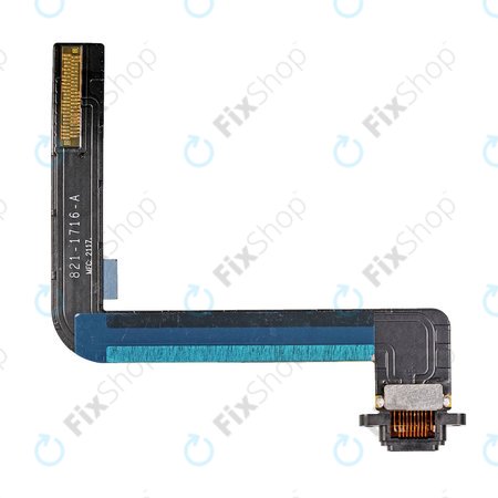 Apple iPad (6th Gen 2018) - Conector de Încărcare + Cablu Flex (Black)