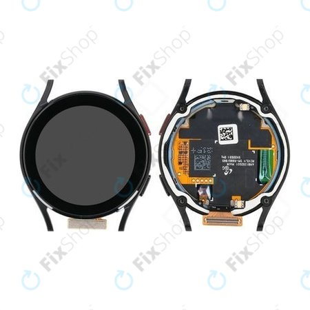 Samsung Galaxy Watch 4 40mm R865 - Ecran LCD + Sticlă Tactilă + Ramă (Black) - GH82-28815A Genuine Service Pack