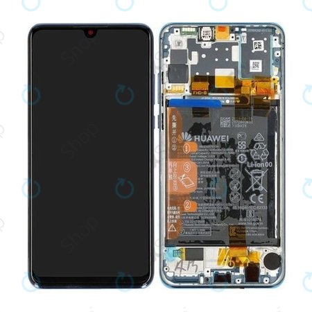 Huawei P30 Lite 2020 - Ecran LCD + Sticlă Tactilă + Ramă + Baterie (Peacock Blue) - 02353FQE, 02353DQS Genuine Service Pack