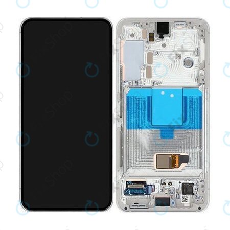 Samsung Galaxy S22 S901B - Ecran LCD + Sticlă Tactilă + Ramă (Phantom White) - GH82-27520B, GH82-27521B Genuine Service Pack