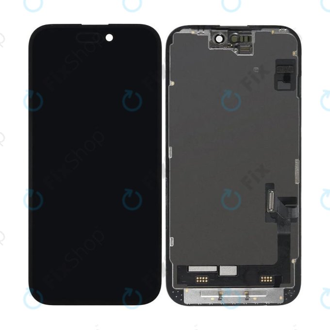 Apple iPhone 15 - Ecran LCD + Sticlă Tactilă + Ramă Hard OLED FixPremium
