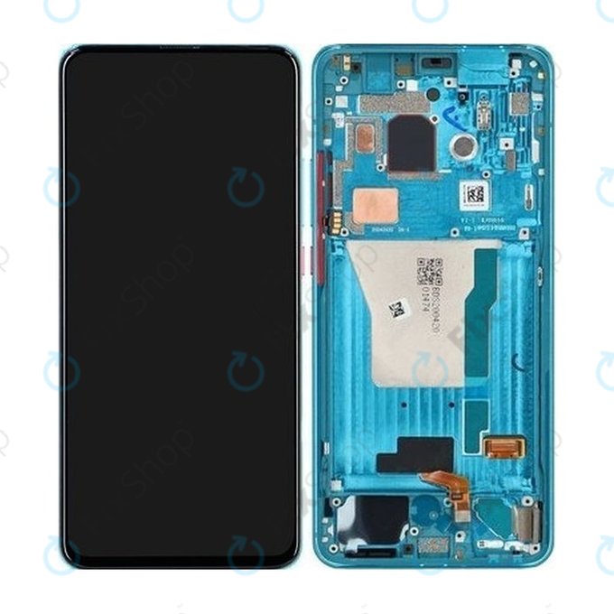 Xiaomi Pocophone F2 Pro - Ecran LCD + Sticlă Tactilă + Ramă (Neon Blue) - 56000D0J1100 Genuine Service Pack