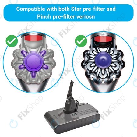 Dyson V8 - Baterie 215681, PM8-US-HFB1497A Li-Ion 21.6V 4000mAh