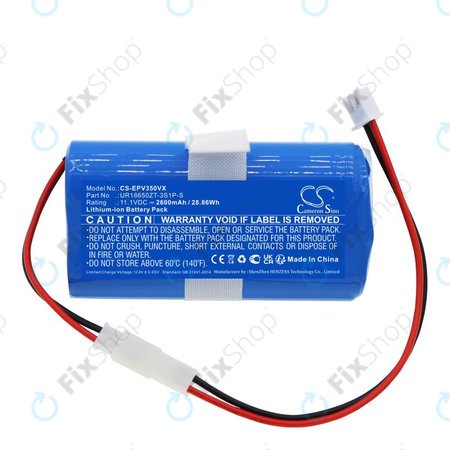 Baterie pentru Electropan Ilife V3S, 2600mAh, Li-Ion, 11.1V, UR18650ZT-3S1P-S, HQ