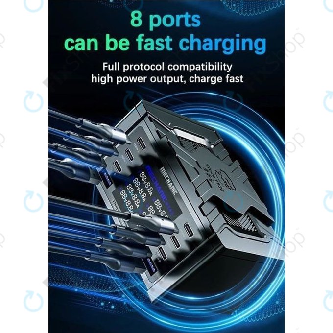 Mechanic V-Power 8 Pro - Statie de incarcare USB (USB-C, USB 3.0)