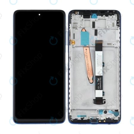 Xiaomi Poco X3 NFC M2107J20CG - Ecran LCD + Sticlă Tactilă + Ramă (Cobalt Blue) TFT