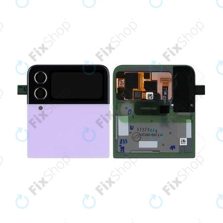 Samsung Galaxy Z Flip 4 F721B - Ecran LCD + Sticlă tactilă + Ramă (Extern) (Bora Purple) - GH97-27947B Genuine Service Pack