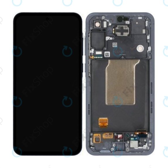 Samsung Galaxy A55 A556B - Ecran LCD + Sticlă Tactilă + Ramă (Awesome Navy) OLED