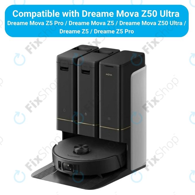 Set de piese de schimb pentru Dreame Mova Z50 Ultra, Z5, Z5 Pro (1x Perie principală, 2x Filter, 2x Perie laterală, 2x Mop, 2x Lavetă laterală de mop, 2x Sac de praf)