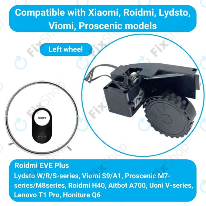 Roidmi EVE Plus - Roată cu Motor (Stânga) (Negru)