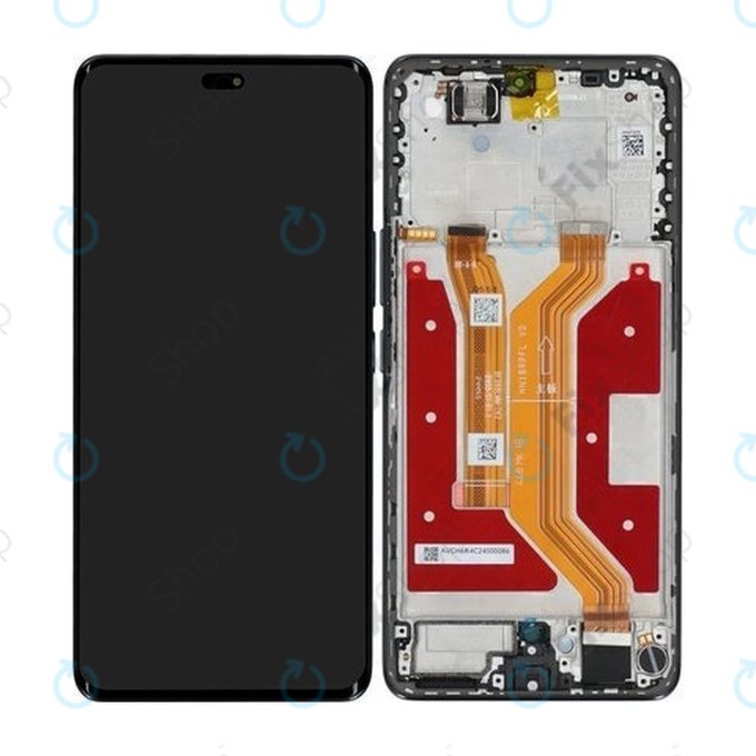 Honor Magic7 Lite - Ecran LCD + Sticlă Tactilă + Ramă (Titanium Black) - 0235AMMM Genuine Service Pack