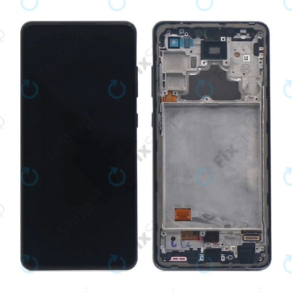 Samsung Galaxy A72 A725F, A726B - Ecran LCD + Sticlă Tactilă + Ramă (Awesome Black) TFT