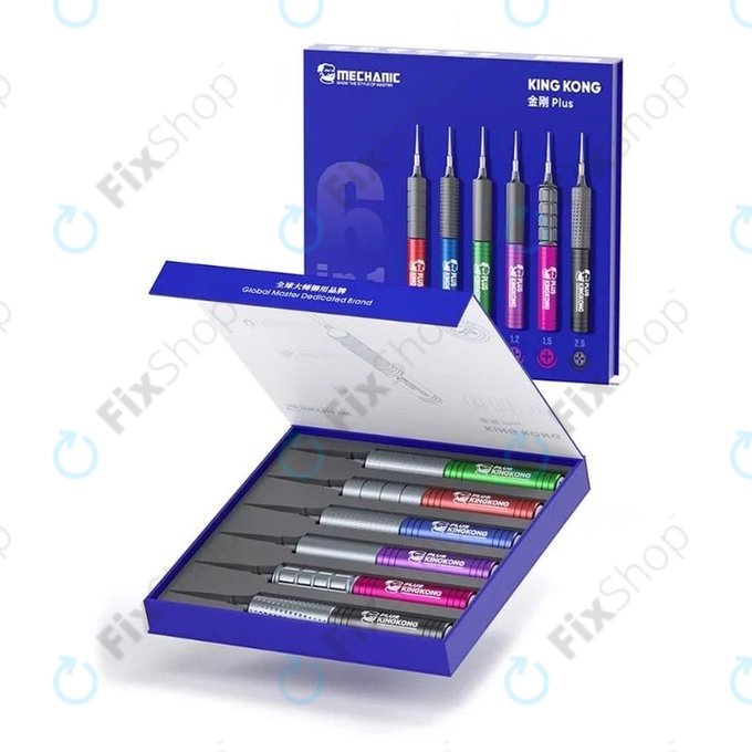 Mechanic KING KONG+ - Set șurubelnițe Torx, Tri-point, Cross - 6buc