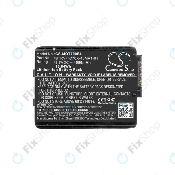 Baterie pentru Motorola TC70, Motorola TC75, 4550mAh, Li-Ion, 3.7V, 82-171249-01, HQ