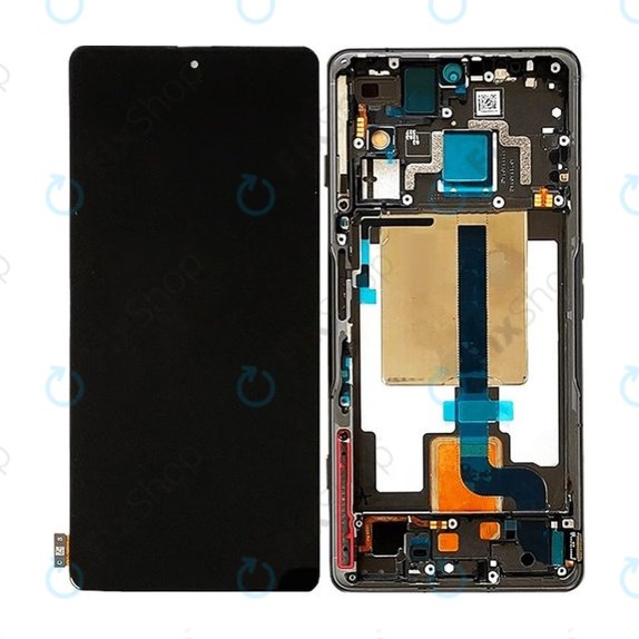 Xiaomi Poco F4 GT 21121210G - Ecran LCD + Sticlă tactilă + Ramă (Stealth Black) - 5600090L1000 Genuine Service Pack
