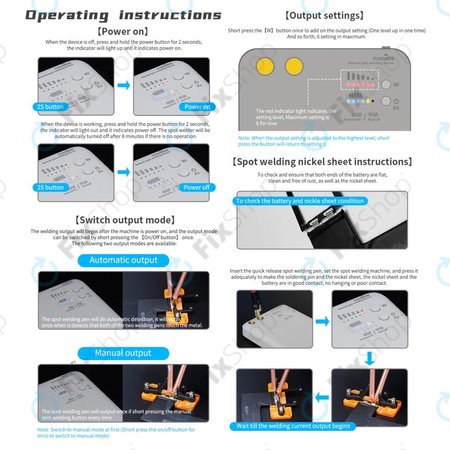 QianLi Macaron - Set micropunct de sudura pentru repararea bateriei Flex (iPhone 11 - 12 Pro Max)