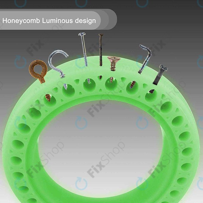 Xiaomi Mi Electric Scooter 1S, 2 M365, Essential, Pro, Pro 2 - Anvelopă Durabilă Completă Tubeless (Green Fluorescent)